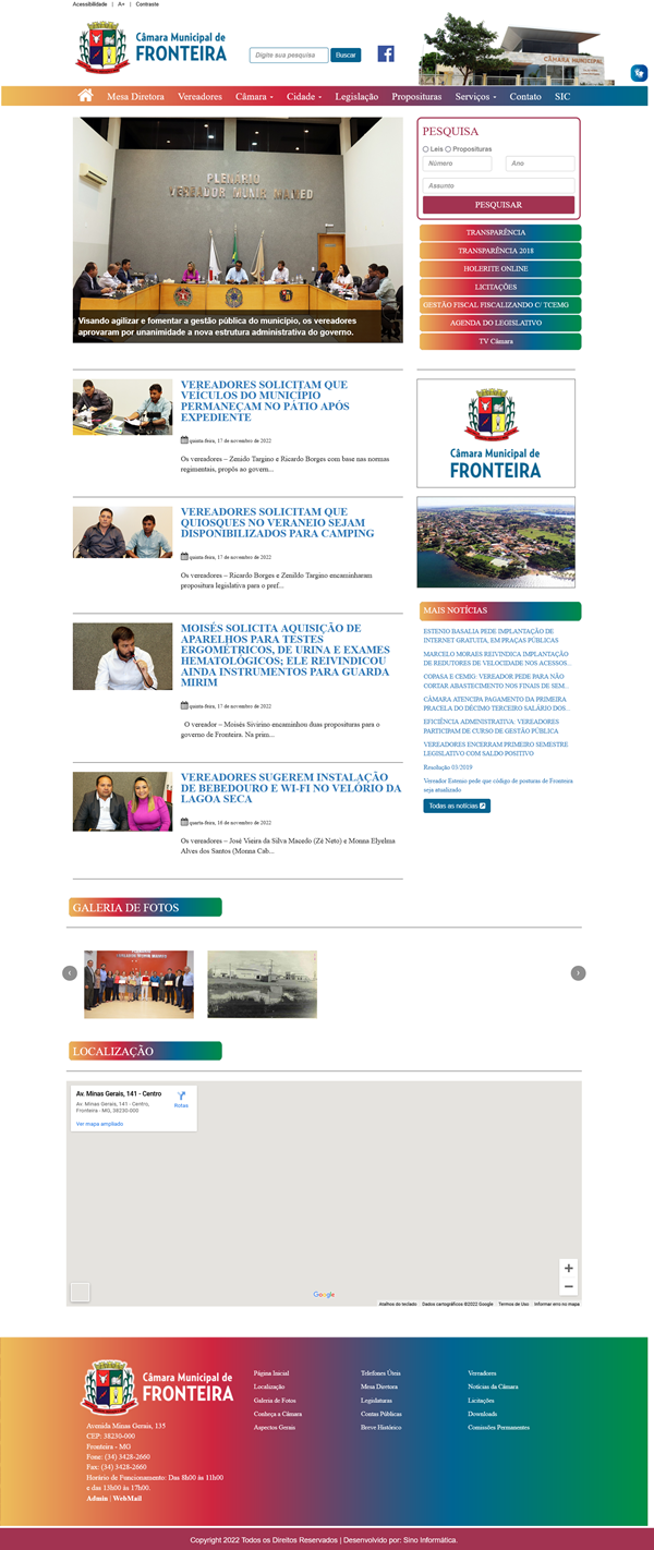 Visualize fotos Tipo: Tipo de Galeria / Descrição: Layouts - SINO INFORMÁTICA